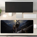 Wolf Gaming Mouse Pad Gifts 31.5" x 11.8", Non-Slip Rubber Base MousePads for Computers Laptop School Office Home Accessories Decor, Mouse Pad, Keyboard Desk Mat