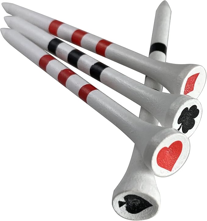 PrideSports 3-1/4" Playing Card Tees, White (PS31445C)