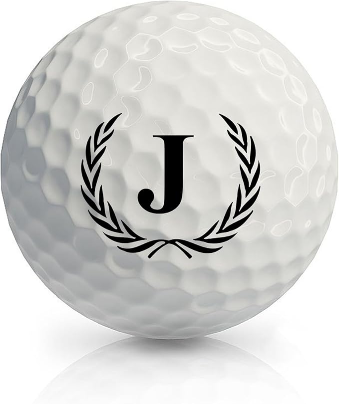 Golf Gifts for Men, Unique Initial on Personalized Golf Balls (6 Balls)