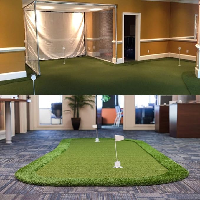 Pro Putting Green Golf Artificial Grass Turf 3FTX75FT， Indoor Outdoor Golf Training Mat, Synthetic Fake Grass for Baseball Football Gym Sports