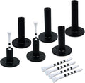 Premium Rubber Golf Tees for Mats Golf Tee Holder for Driving Range Simulator Hitting Mats and Outdoor Training 6 Sizes Rubber Tees & 6pcs 3-1/4 Tees (12 Pcs)