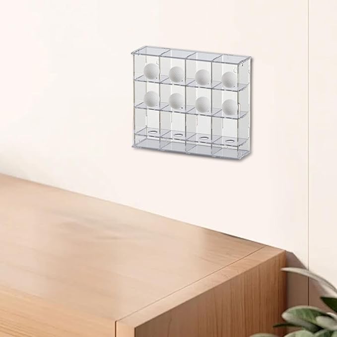 Acrylic Golf Ball Display Rack Storage Holder Case Collection Practical Gift Showcase Hanging Wall Mounted