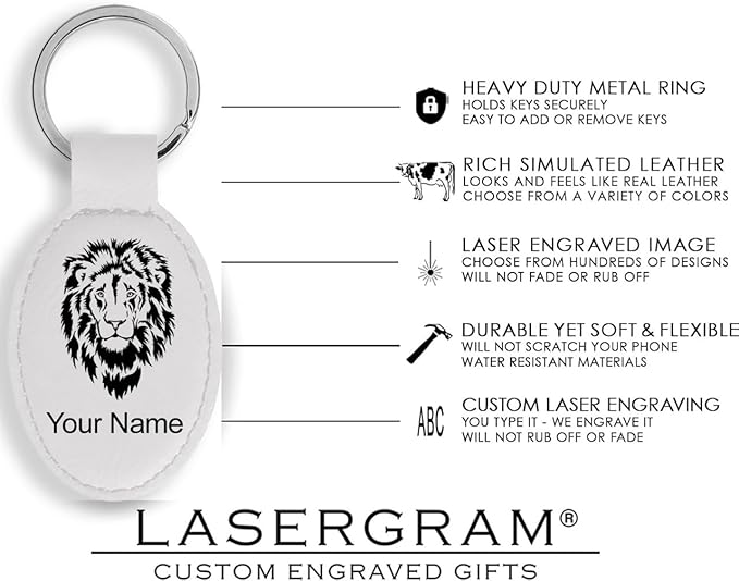 LaserGram Oval Keychain, Water Polo, Personalized Engraving Included