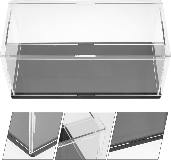Wakauto Acrylic Golf Ball Display Case Dustproof Transparent Holder Compact Storage Box for Home and Office Decorative Softball Accessory