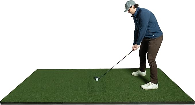 SIGPRO Softy Golf Mat - Professional-Grade Practice Mat - Realistic Fairway Feel - Real Tee Capable, Replaceable Hitting Strip, Thick Cushioning & Joint-Friendly Design