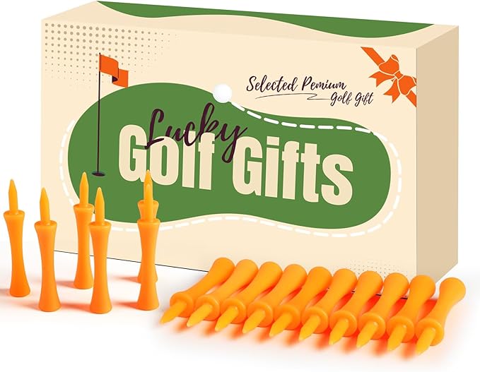 Plastic Golf Castle Tees Step Down Value 200 Count, Unbreakable Mixed or Same Height 1, 1 1/4, 2 3/4, 2 1/4, 2, 1 3/4, 1 1/2 Inch Length Colorful Pack for Practice
