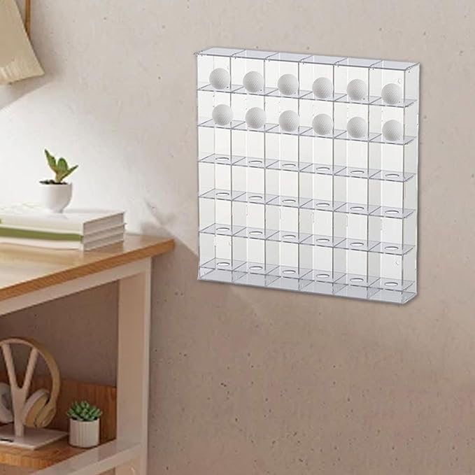 Acrylic Golf Ball Display Rack Storage Holder Case Collection Practical Gift Showcase Hanging Wall Mounted