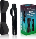 Golf Grip Trainer with Swing Correcting Arm Band - Black Combo Set Improves Golf Swing Skills and Stable Accuracy, Helping to Train Correct Hand and Arm Positioning, Suitable for Golfers of All Levels