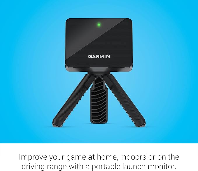 Garmin Approach R10, Portable Golf Launch Monitor, Take Your Game Home, Indoors or to The Driving Range, Up to 10 Hours Battery Life - 010-02356-00