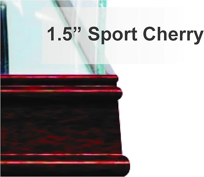 Golf Ball Display Case (Cherry with Engraving)