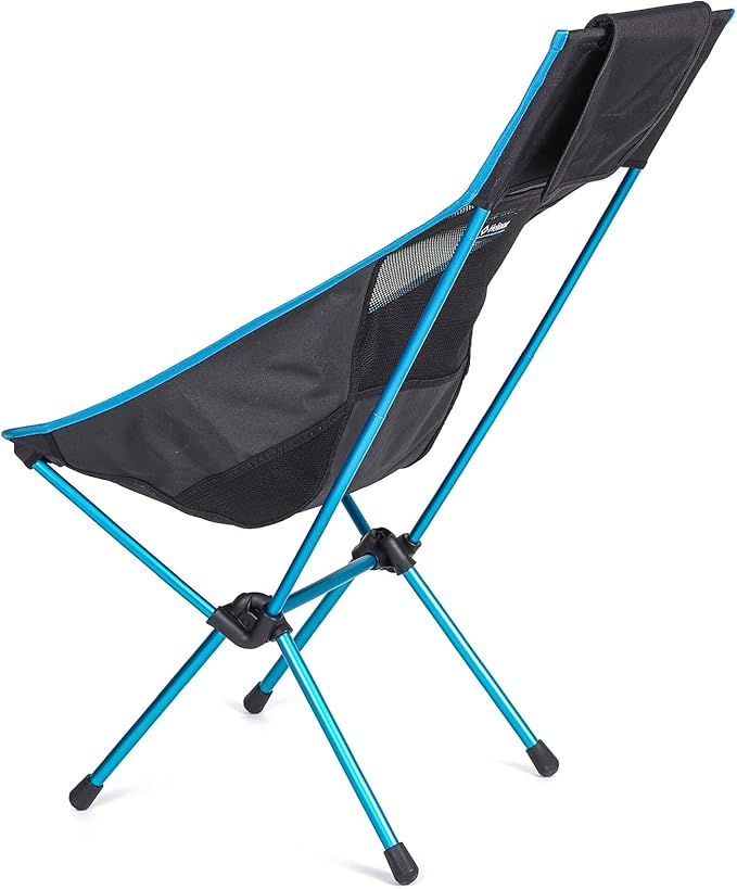 Helinox Sunset Chair Lightweight High-Back Collapsible Camping Chair Black, 3.4Ibs Outdoor Chairs, Picnic Chair, Portable Camping Chair, with Side Pockets