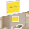 Acrylic Golf Flag Frames for 13'' x 17'' Golf Flag, Clear Boat Golf Garden Flags with Magnetic Mount, Banner Frame Shadow Boxes with Canvas Mat