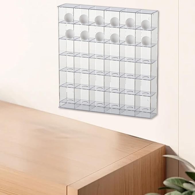 Acrylic Golf Ball Display Rack Storage Holder Case Collection Practical Gift Showcase Hanging Wall Mounted
