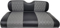 Huskey Parts Company 2PCS Charcoal Gray Golf Cart Front Seat Cover Diamond Stitching for EZGO TXT/Medalist 1994-2013, Marine Grade Vinyl, Custom Fit, Staple On…