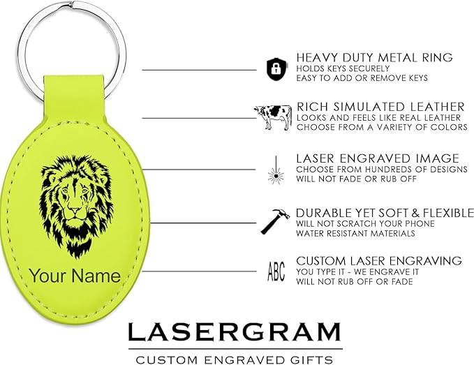 LaserGram Oval Keychain, Water Polo, Personalized Engraving Included