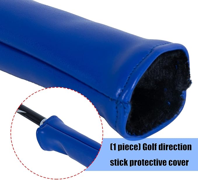 Simple PU Leather Alignment Stick Headcover Golf Alignment Stick Cover Case Holder Golfs Club Protector Enduring