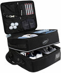 Golf Trunk Organizer – Portable Car Organization & Truck Bed Bag for Men – Smart Holder Shoes, Balls, Gloves, Clothes Storage Bag – Shoe Glove Case & Locker for Golfers, Club, Bags & Stuff Stash