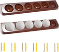 2 Pack Wooden Golf Ball Display Case - Wall Mounted Golf Ball Stand Holder Display with Screws, Each 6 Standard Size for Golf Enthusiasts