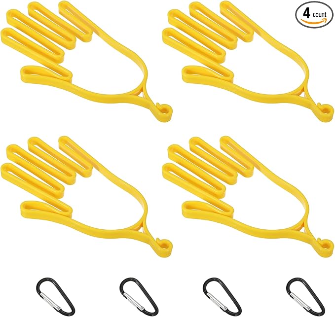 PATIKIL Golf Gloves Stretcher,Plastic Keeper Support Rack Holder Dryer Hanger Frame with Hanging Hooks