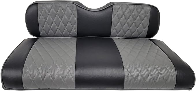 Huskey Parts Company Charcoal Gray Seat Cover for Club Car DS Golf Cart 2000.5-2013, Extra Cushion