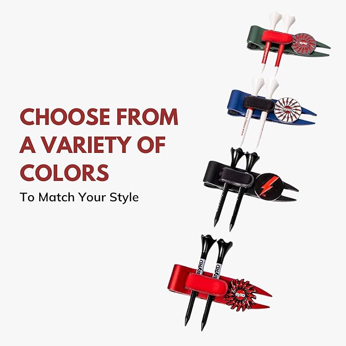 The Byrd Divot Clyp Golf Multitool - Divot Tool & Clip | Organizes Your Tees, Ball Marker & Divot Tool All in One | Essential Golf Gear for Focused Rounds | Golf Accessories for Men (Green)