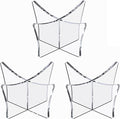 Acrylic Ball Holder 3-Pack, Small Size for Baseball, Softball & Golf Ball; Medium & Large Size for Basketball, Soccer, Volleyball; Horizontal Size for Rugby and Football