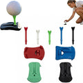 4PCS Turf Base V3, Hinged Turf Tee for Artificial Turf, Unbreakable Golf Tees for Simulator, Pre-Cut Tee Variety Packs & Golf Tee Holder for Artificial Turf, Indoor Outdoor Home Training