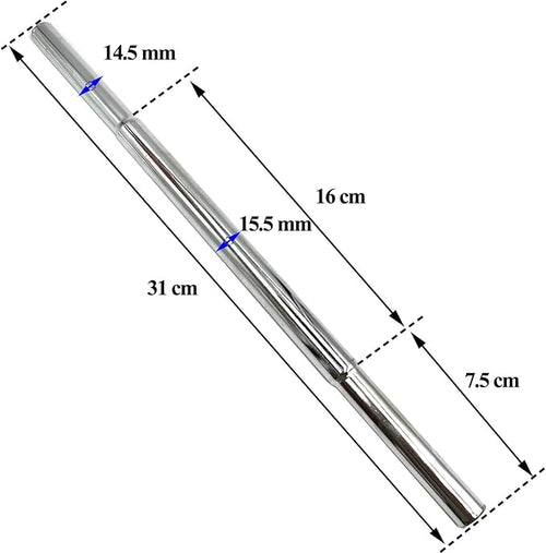 0.580" 0.600" Putter Golf Shaft Extension for Iron/Wooden Golf Club Repair and Replacement of Equipment Accessories 1PCS 2PCS 3PCS Silver