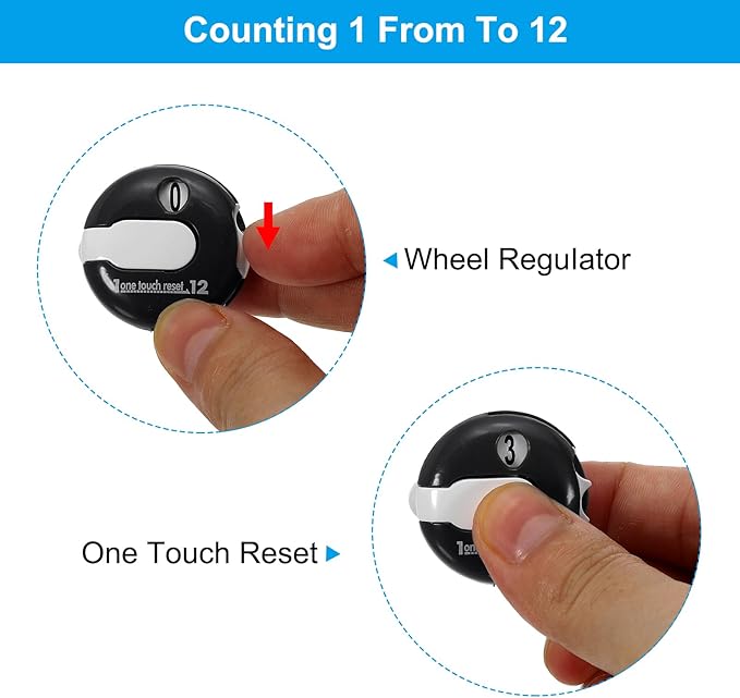 PATIKIL Golf Score Counter, Mini Golf Shot Stroke Attachment Counter Clicker Clip for Golfers Glove Hat