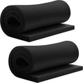 Frienda 2 Pcs Upholstery Foam 1/2" x 24" x 72" High Density Cushion Black Polyurethane Craft Foam Padding for Seat Replacement DIY Projects Chairs Headboards Sofas Home