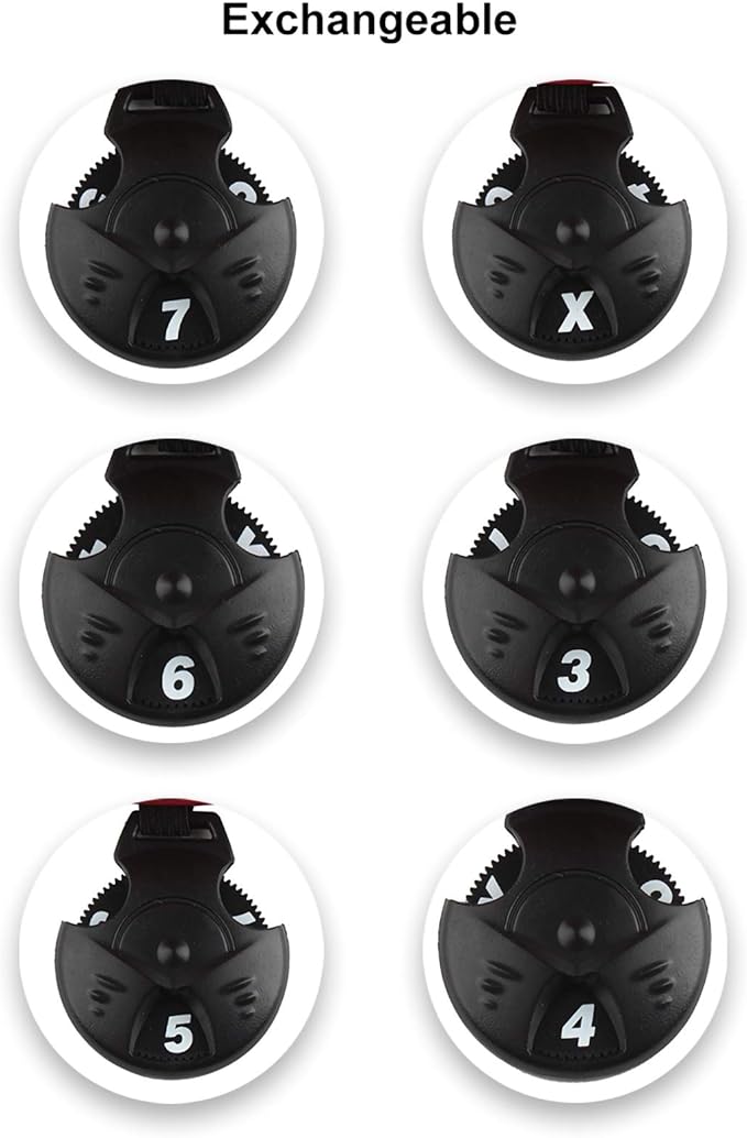 Andux Mesh Golf Hybrid Club Head Covers with Dial Number Tags, 4pcs/set
