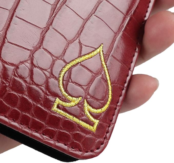 Craftsman Golf Crocodile Pattern Golf Scorecard Holder and Yardage Book Cover Case Protector Also Accept Custom Order with Your Name Stitched Customization Version