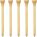 Wooden Golf Tees 3-1/4", 2-3/4", 1-1/2" Available,100 Count (Natural Color, White, Black, Blue, Red, Pink)