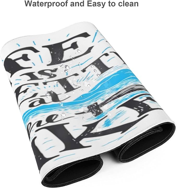 Life is Better at The Lake Mouse Pad, Large Big Gaming Mouse Pad Desk Pad, Mousepad with Non-Slip Rubber Base, Extended XXL Mouse Mat for Computer Laptop Office Accessories