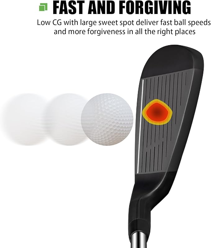 MAZEL WM-X1/2 Individual Men Golf Club Irons 1,2,3,4,5,6,7,8,9,Pitching Wedge,Approach Wedge,Sand Wedge with Graphite/Steel Shafts for Right Handed