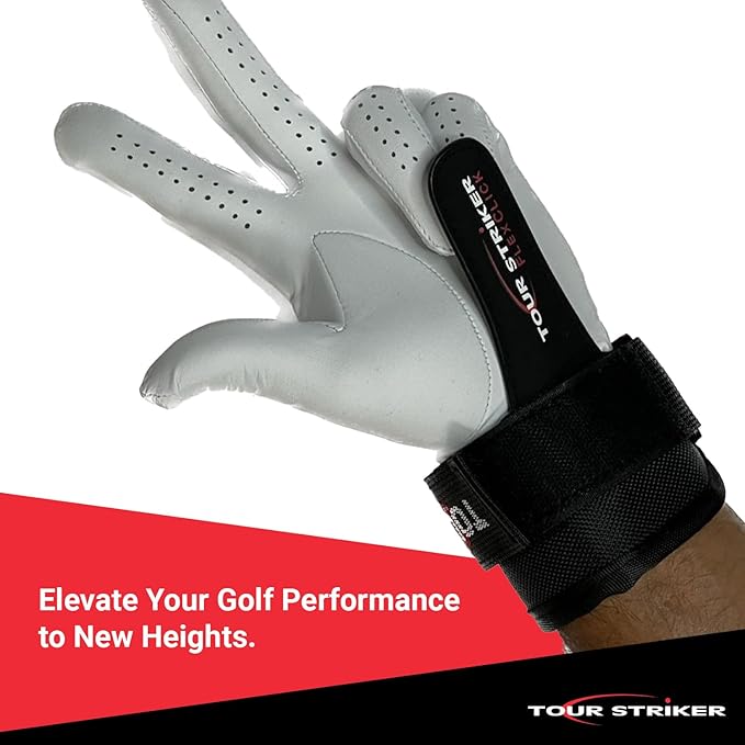Tour Striker FlexClick - Golf Wrist & Grip Swing Trainer - Essential Training Aid Equipment Tool for Men & Women - Perfect for Left & Right-Handed Golfers