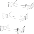 Acrylic Ball Holder 3-Pack, Small Size for Baseball, Softball & Golf Ball; Medium & Large Size for Basketball, Soccer, Volleyball; Horizontal Size for Rugby and Football