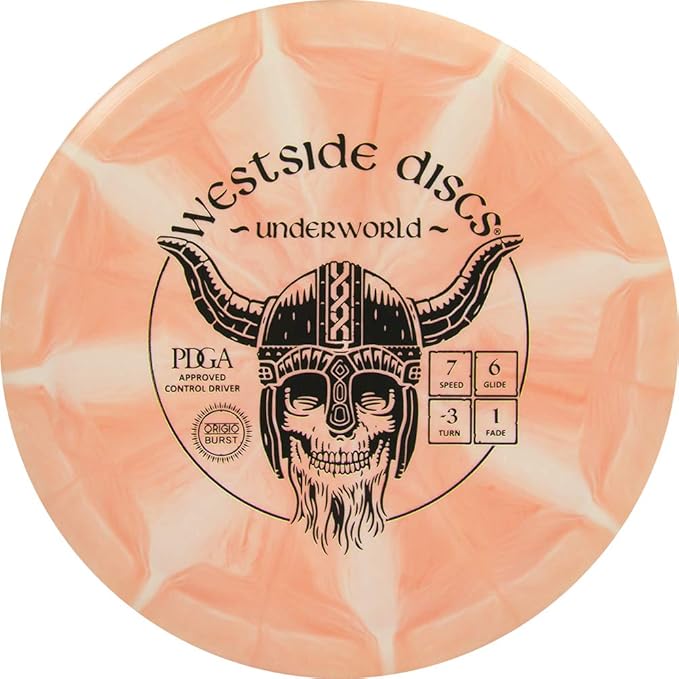Westside Discs Origio Burst 4-Disc Golf Discs Set - Beginner Frisbee Golf Discs Set for Men - 1x Drivers, 1x Fairway Driver, 1x Midrange & 1x Putter Disc - Mini Marker Included - Colors Will Vary