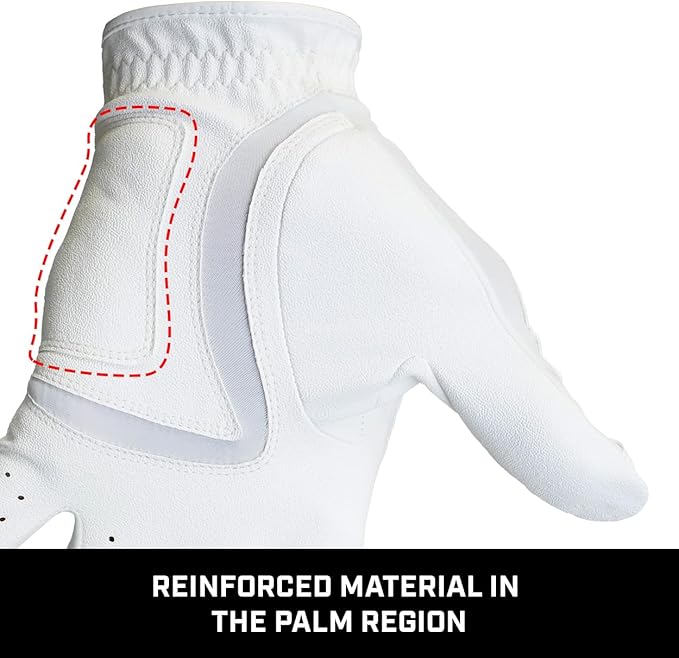 Izzo Universal Fit Golf Glove - Worn On Left Hand for Right-Handed Golfers