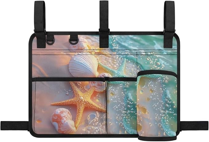 Fashion Golf Cart Rear Seat Organizer Lightweight Storage Bag Accessories for Club Car, Wheelchair and Walker