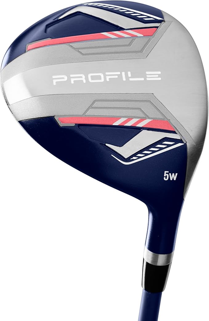 Wilson Women's Profile Complete Golf Set with Cart Bag - Left Hand, Ladies, Navy/Rose Gold/Silver