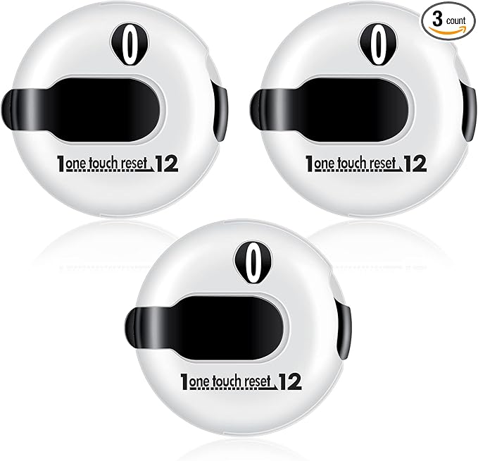 Frienda Golf Score Counter Mini Golf Stroke Counter with One Touch Reset and Simple Attachment to Scorekeeper Glove in