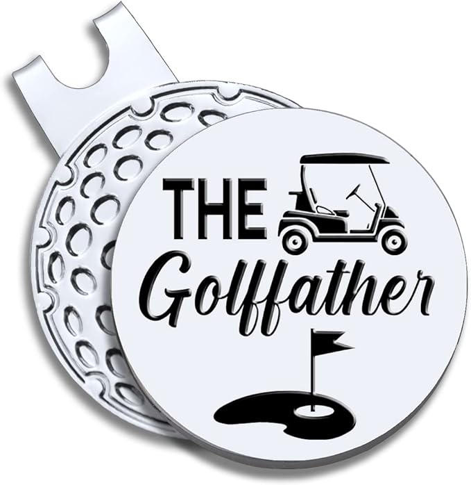 Men Golf Ball Marker with Magnetic Hat Clip, Funny Golf Accessories Gifts for Men, Novelty Birthday Gifts for Male Golfer Fan
