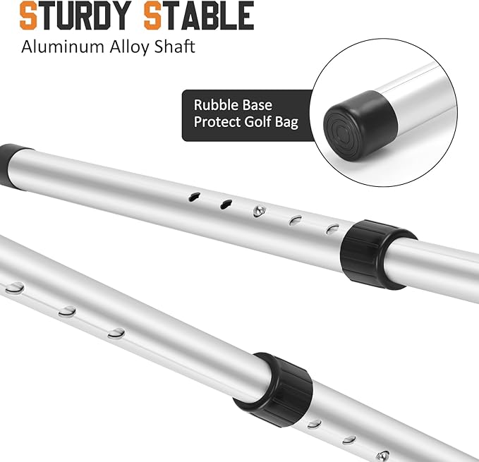 Portable Golf Travel Bag Support Pole, Umbrella Anti-Impact Support Cover Protector and Aluminum Alloy Rod, Golf Club Travel Bag Support System Protect Club