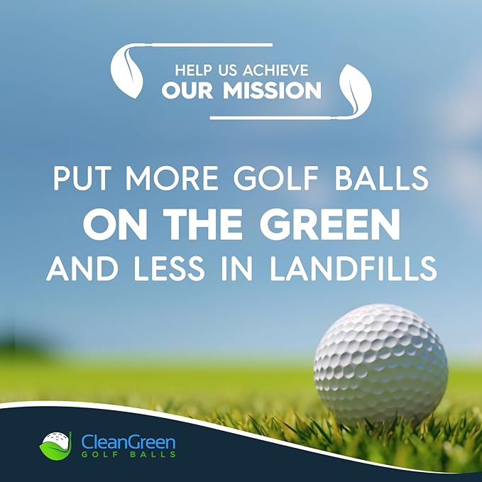 Clean Green Golf Balls Recycled & Used Golf Balls for 48 Callaway Golf Balls Brand Mix - Recycled & Used Golf Balls in Bulk Good Condition - Includes Mesh Carrying Bag