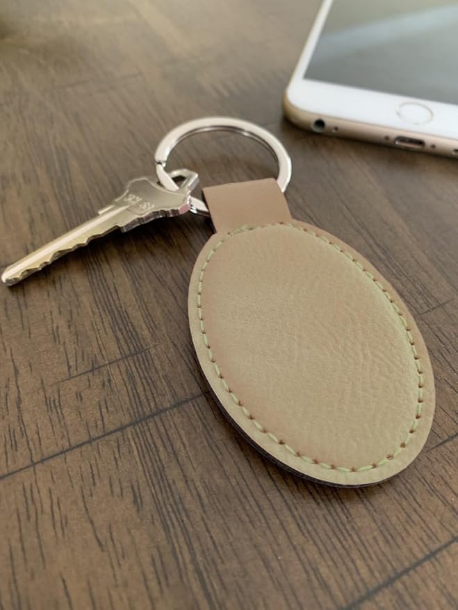 LaserGram Oval Keychain, Water Polo, Personalized Engraving Included