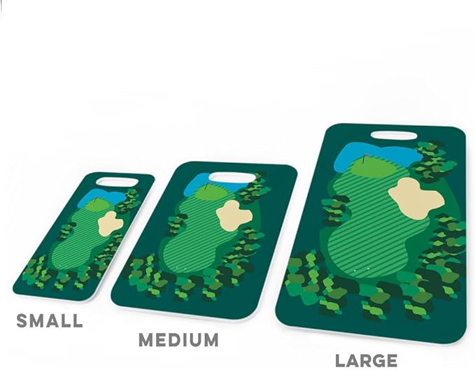 ChalkTalkSPORTS Golf Luggage & Bag Tag | Golf Course | No Personalization on Back | Small