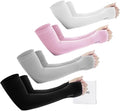 GOUNOD Sun Protection Cooling Arm Sleeves with Thumb Holes - Gardening Outdoors Sports Workouts Sunscreen Arm Sleeves