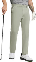 M MAELREG Golf Fleece Lined Pants Men Softshell Water-Resistant Workout Casual Outdoor Hiking Insulated Winter Pants for Men
