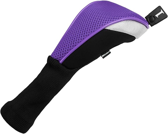 Andux 4pcs/Set Mesh Golf 460cc Driver Fairway Wood Club Head Covers Long Neck with No. Tags